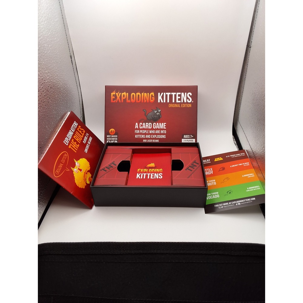 Exploding Kittens Original Edition Card Game 56 Cards 2-5 Players Age 7+COMPLETE